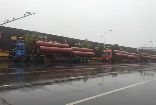 排污管發貨現場